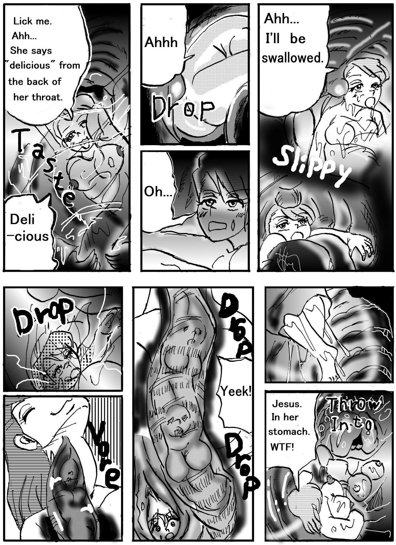 The real vore of the gaintess & Man-sucking leech fear page 4 full