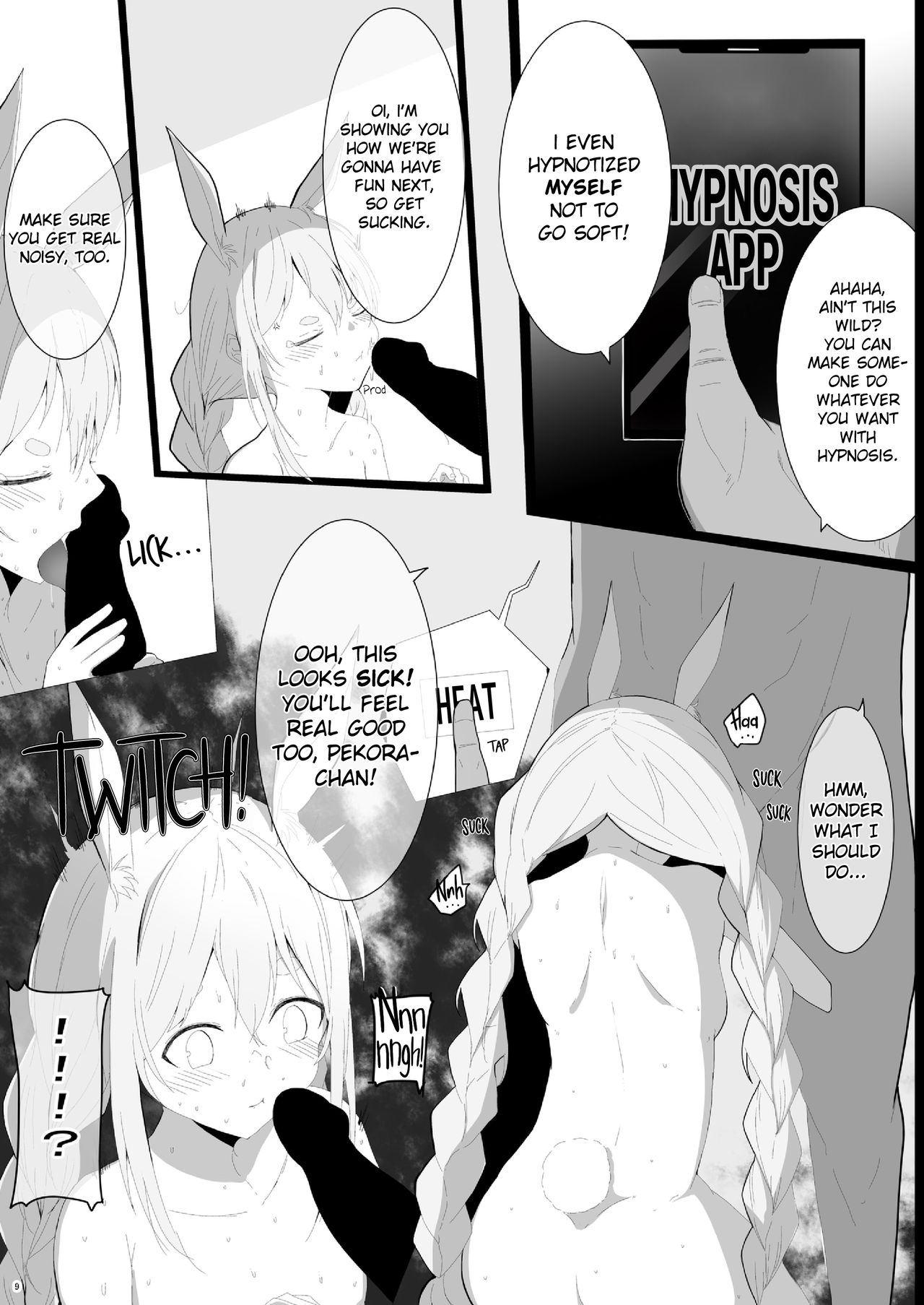Pekora Saimin Appli Wakarase Hon | A Book Where Pekora Gets Put in Her Place By a Hypnosis App page 10 full