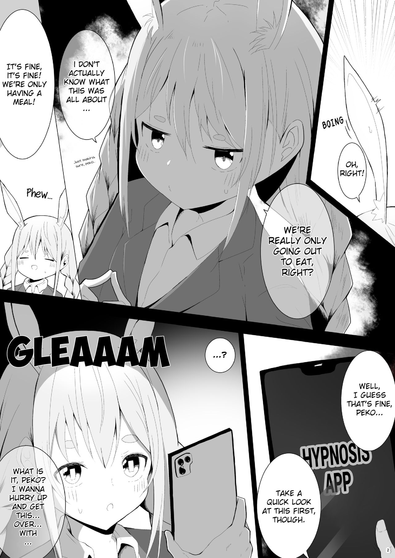 Pekora Saimin Appli Wakarase Hon | A Book Where Pekora Gets Put in Her Place By a Hypnosis App page 3 full