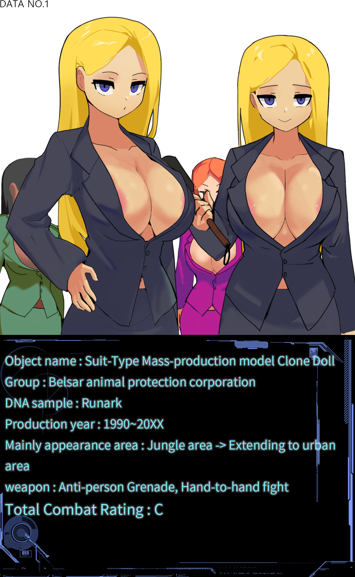 Female Combat Data Vol. 1 page 3 full