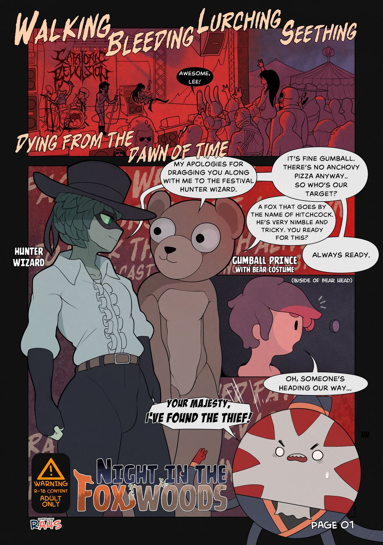 Night In The Fox Woods page 1 full