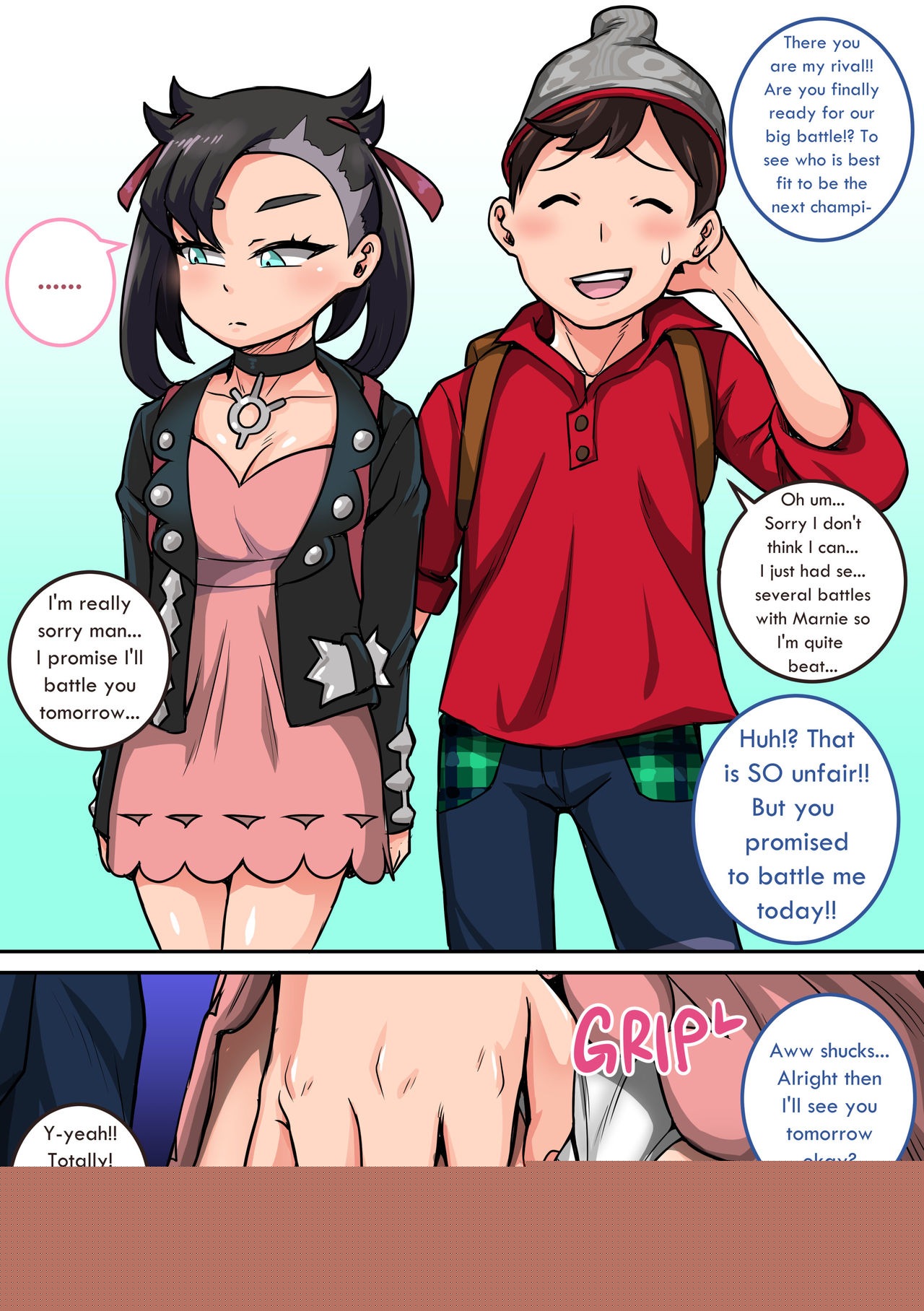 Pokémon Sword Shield Victor x Marnie page 1 full