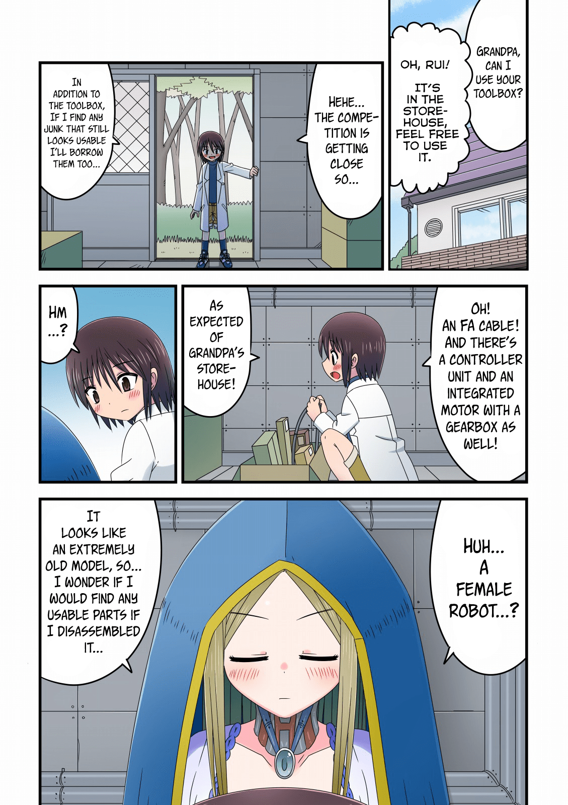 Kyuugata Komori Robotto ni  Fudeoroshi Shitemorau Kagaku Shounen no Hanashi | A story about a scientist boy having his first time with an older nanny robot page 3 full