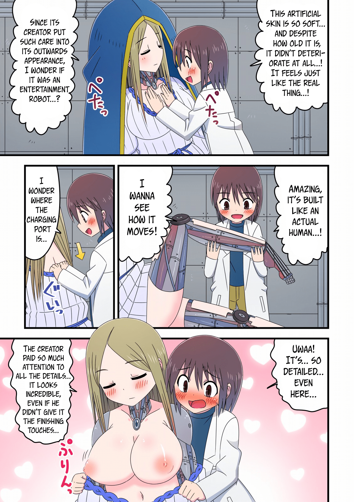 Kyuugata Komori Robotto ni  Fudeoroshi Shitemorau Kagaku Shounen no Hanashi | A story about a scientist boy having his first time with an older nanny robot page 4 full