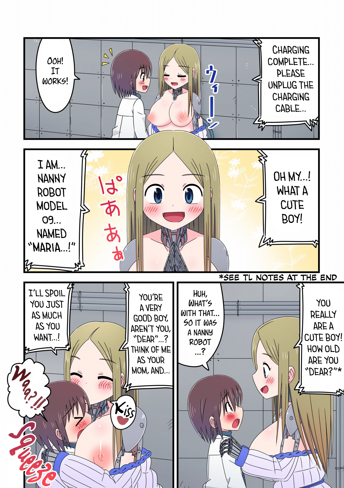 Kyuugata Komori Robotto ni  Fudeoroshi Shitemorau Kagaku Shounen no Hanashi | A story about a scientist boy having his first time with an older nanny robot page 5 full