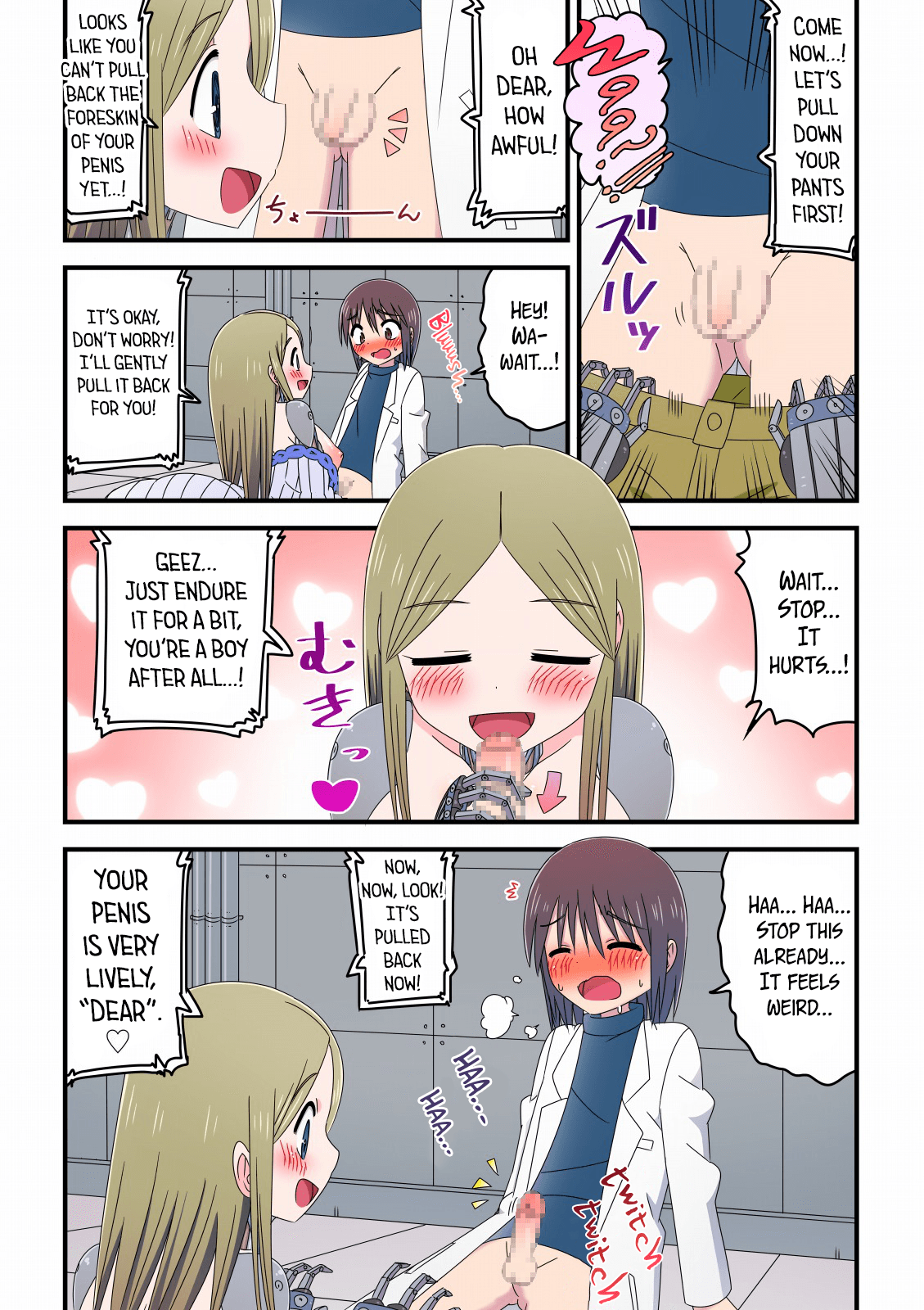 Kyuugata Komori Robotto ni  Fudeoroshi Shitemorau Kagaku Shounen no Hanashi | A story about a scientist boy having his first time with an older nanny robot page 7 full