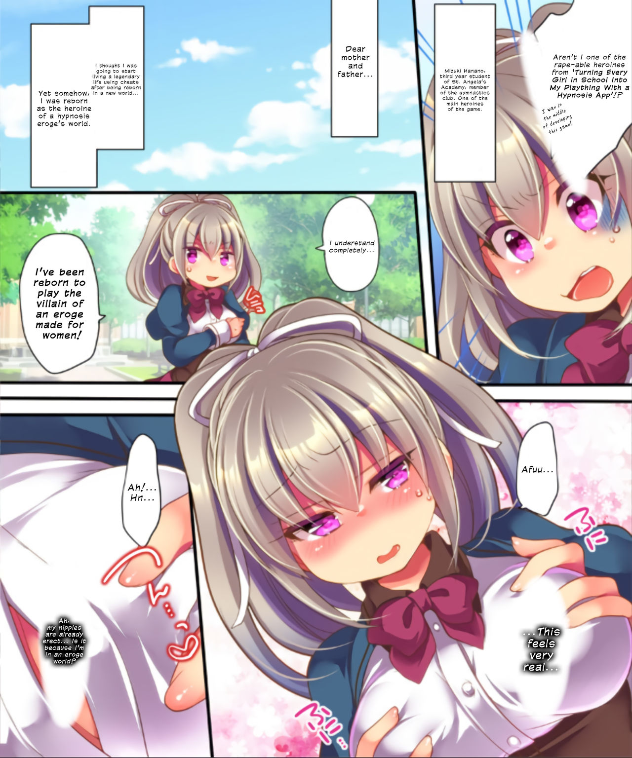 Saimin Choukyou Eroge no Heroine ni Tensei-shite shimatta Ore wa Kouryaku-sarezu ni Nigekiritai! | Reborn as a Heroine in a Hypnosis Mindbreak Eroge: I Need to Get Out of Here Before I Get Raped! page 8 full
