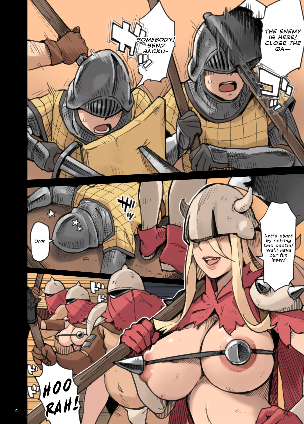 Shinryaku no Wild Ecchi Teikoku!! -Inran Dasshutsu Hen- | The Invasion of the Empire of Wild Fucking!! - Lewd Breakout Edition - page 4 full