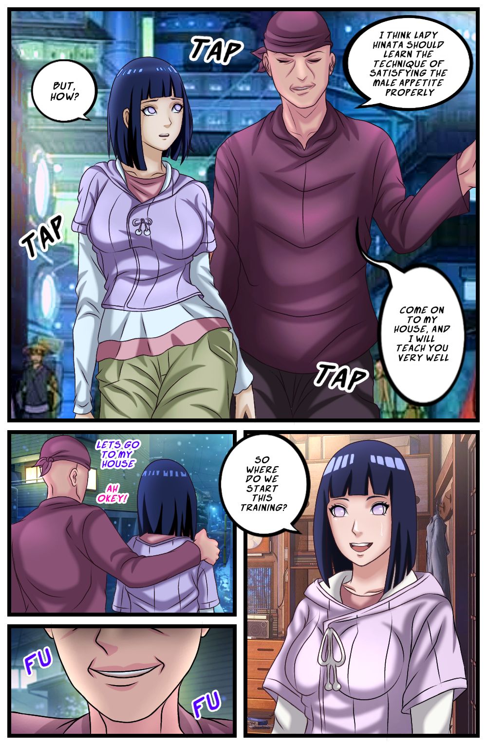 Hinata Hyuga Snuff Doujinshi Comic -Kunoichi Hunter Part 1-2- page 3 full