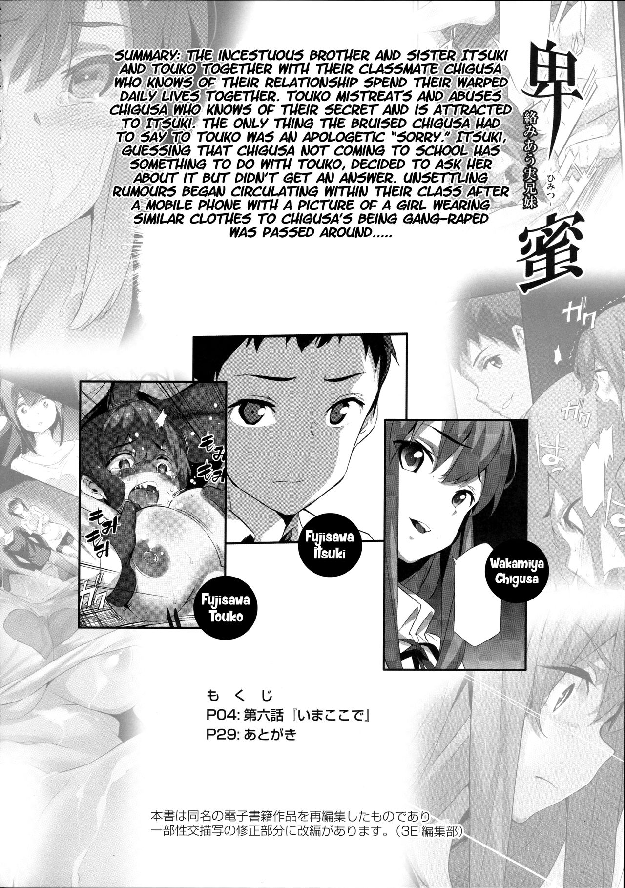 Himitsu 06 "Ima koko de" | Secret 6 - The entanglement of a real brother and sister page 3 full