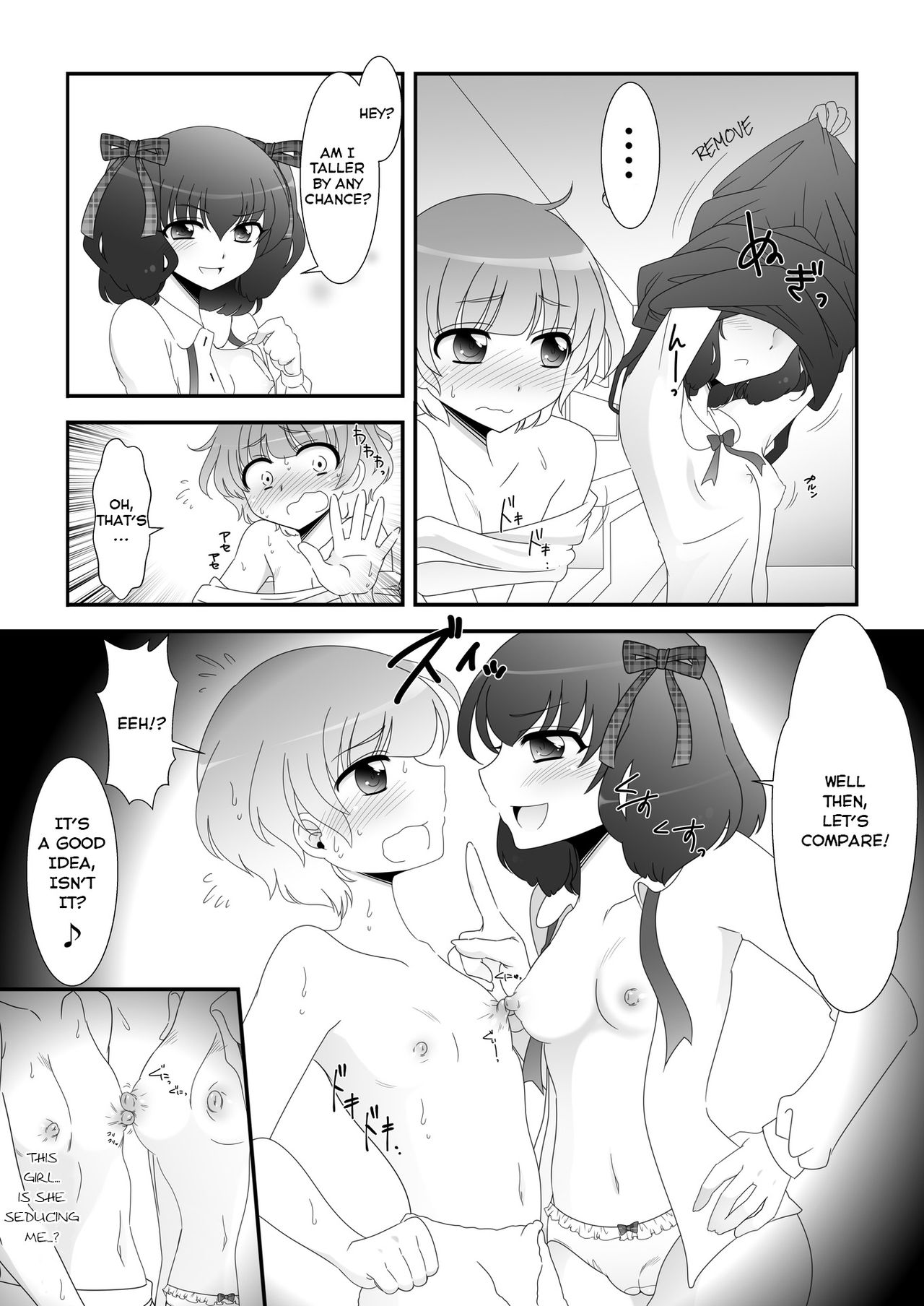 Futanari Meikko to Kurabekko! | Comparing With My Futanari Niece! page 6 full