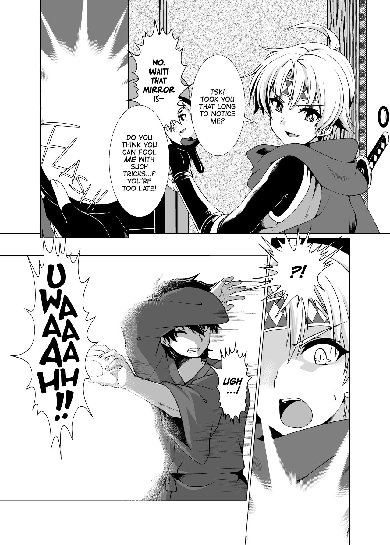 Inka Ranman ~Youshi Bitai no Yami no Shinobi, Kyousei Nyotaika~ | Lewd Flower Bloom! Flirtatious Ninja Thrown into a Woman's Body! page 5 full