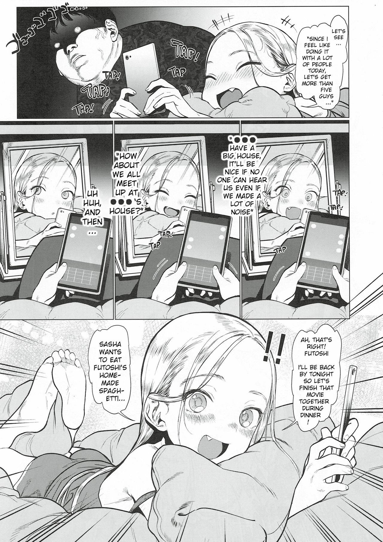 Sasha-chan to Asa kara Love Love Noumitsu Ecchi no Yatsu page 10 full