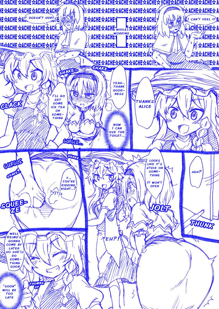 Alice to Marisa no Kuso Kiss | Alice and Marisa's Smelly Kiss page 2 full