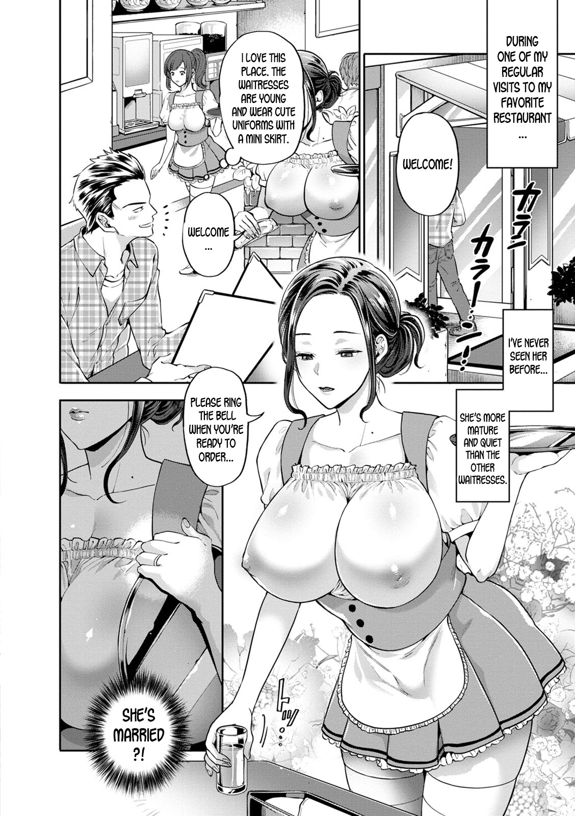 Hitozuma Waitress -Waisetsu Full Course- | Wife Waitress -Obscene Full Course- page 2 full