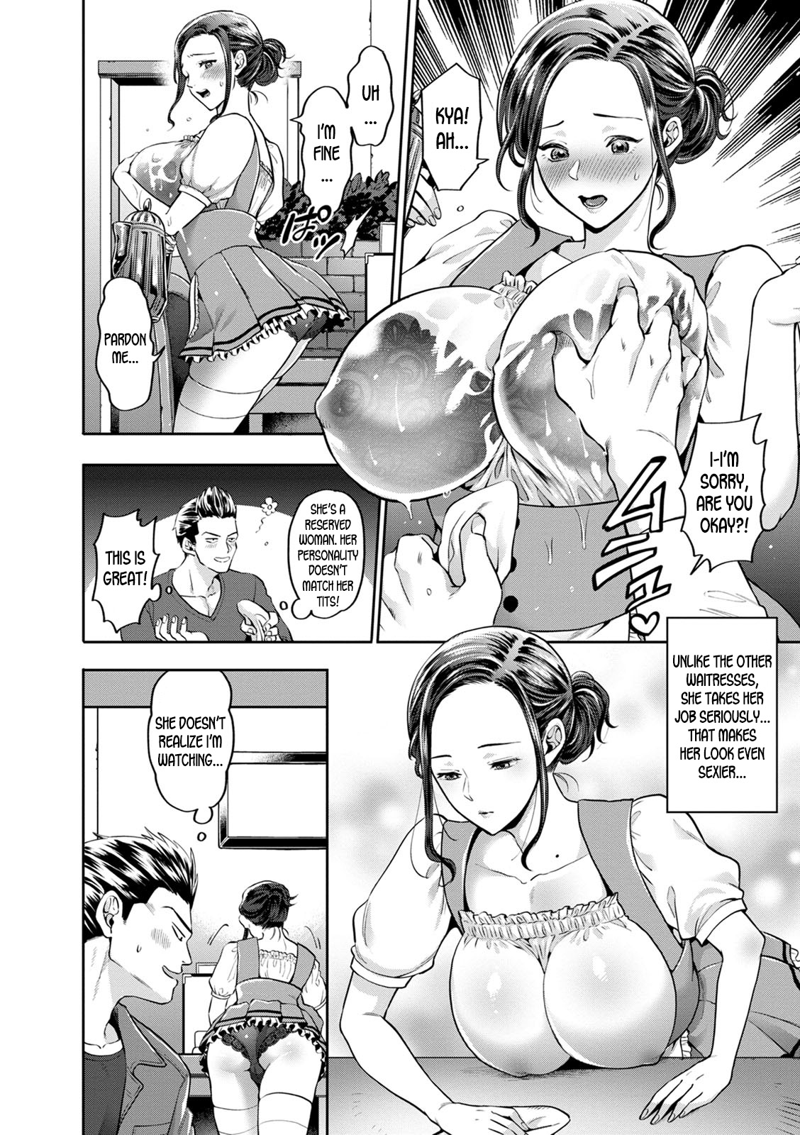 Hitozuma Waitress -Waisetsu Full Course- | Wife Waitress -Obscene Full Course- page 4 full