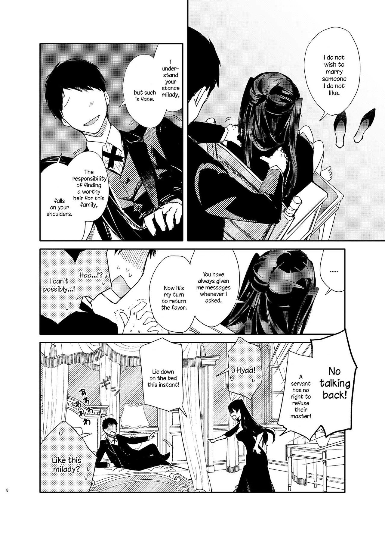 Takabisha Kyonyuu Ojou-sama to Himitsu no Ecchi page 8 full