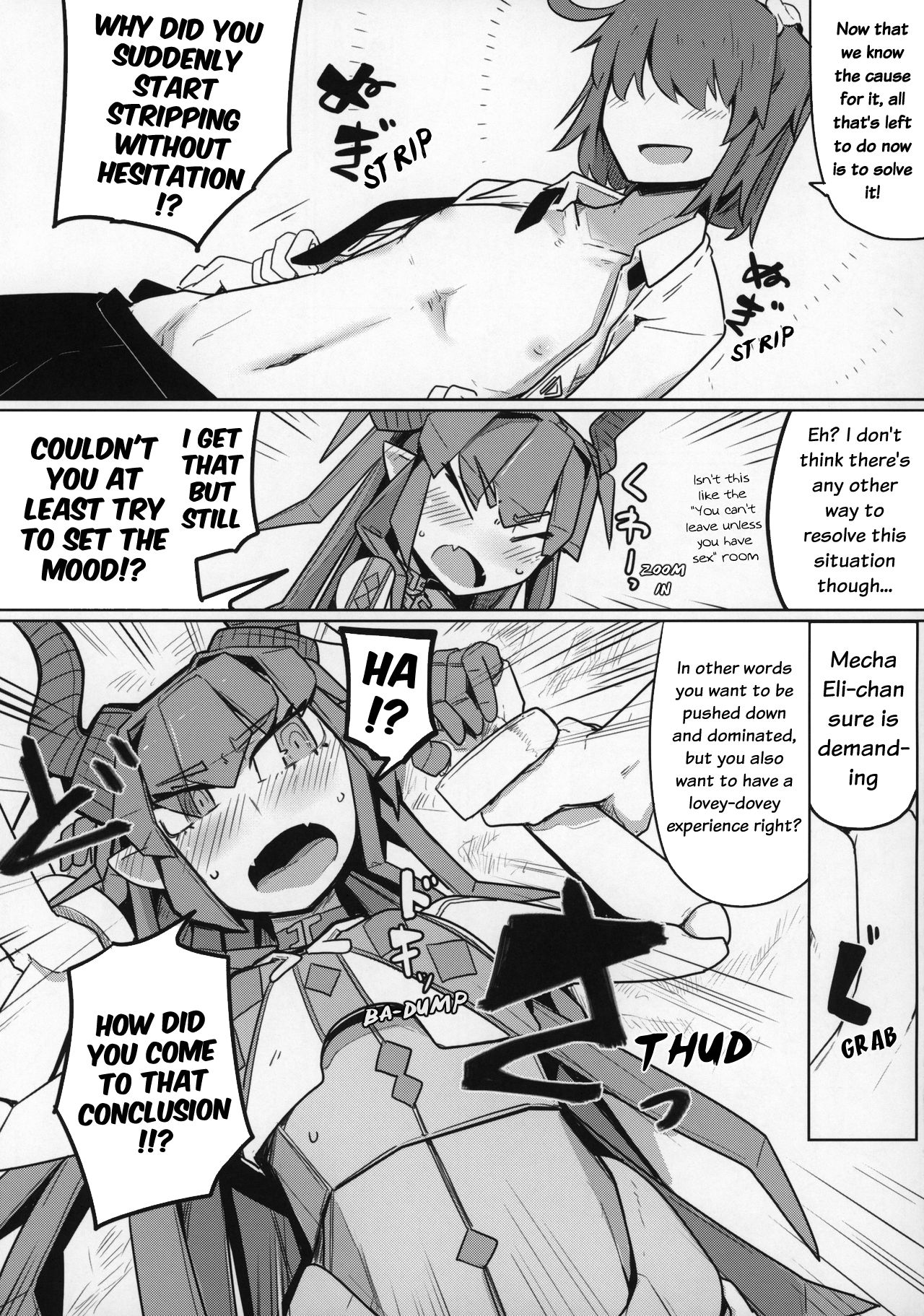 Koisuru Mecha Eli-chan to Josou Master | Lovestruck Mecha Eli-chan and Her Cross-dressing Master page 10 full