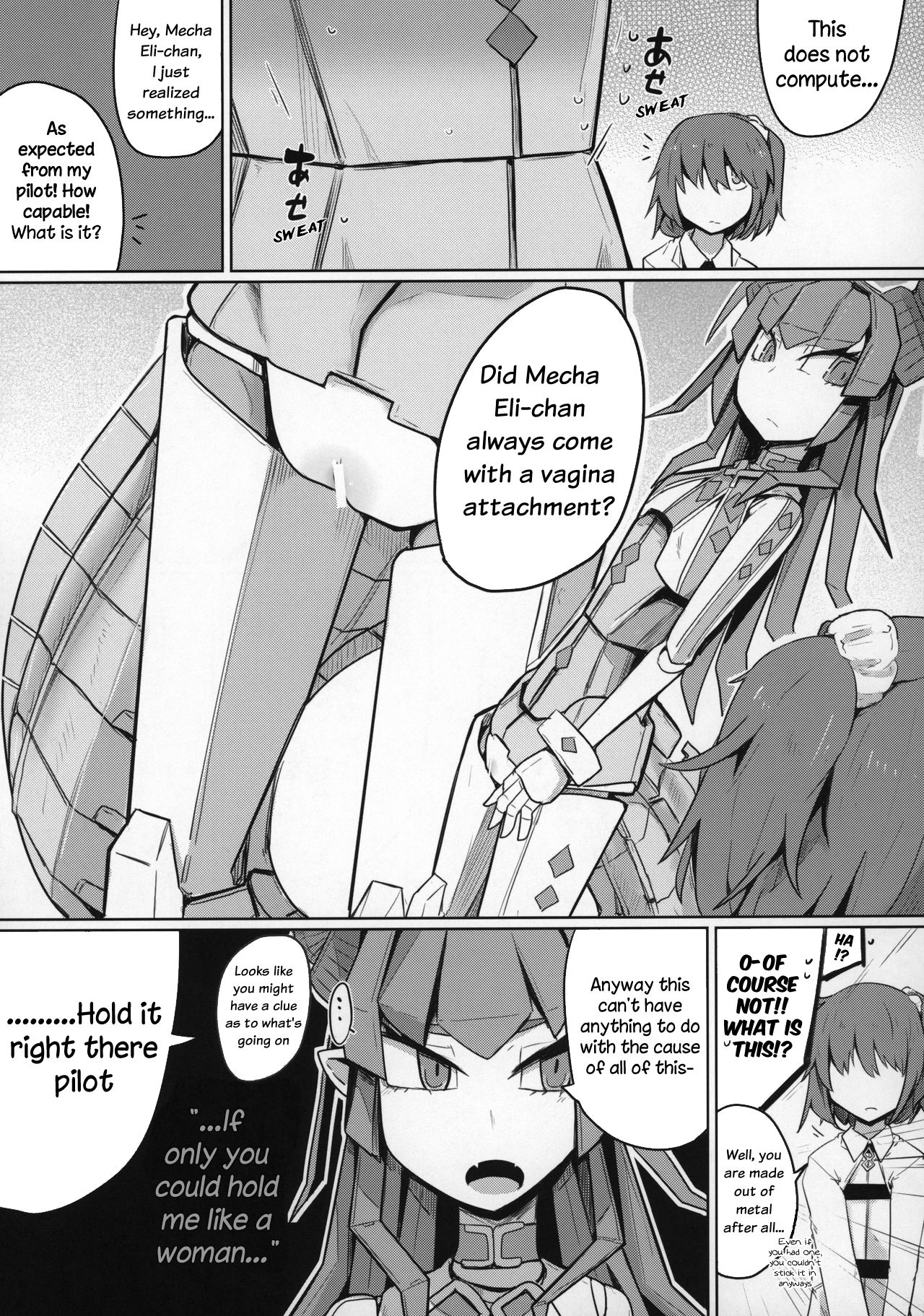 Koisuru Mecha Eli-chan to Josou Master | Lovestruck Mecha Eli-chan and Her Cross-dressing Master page 8 full