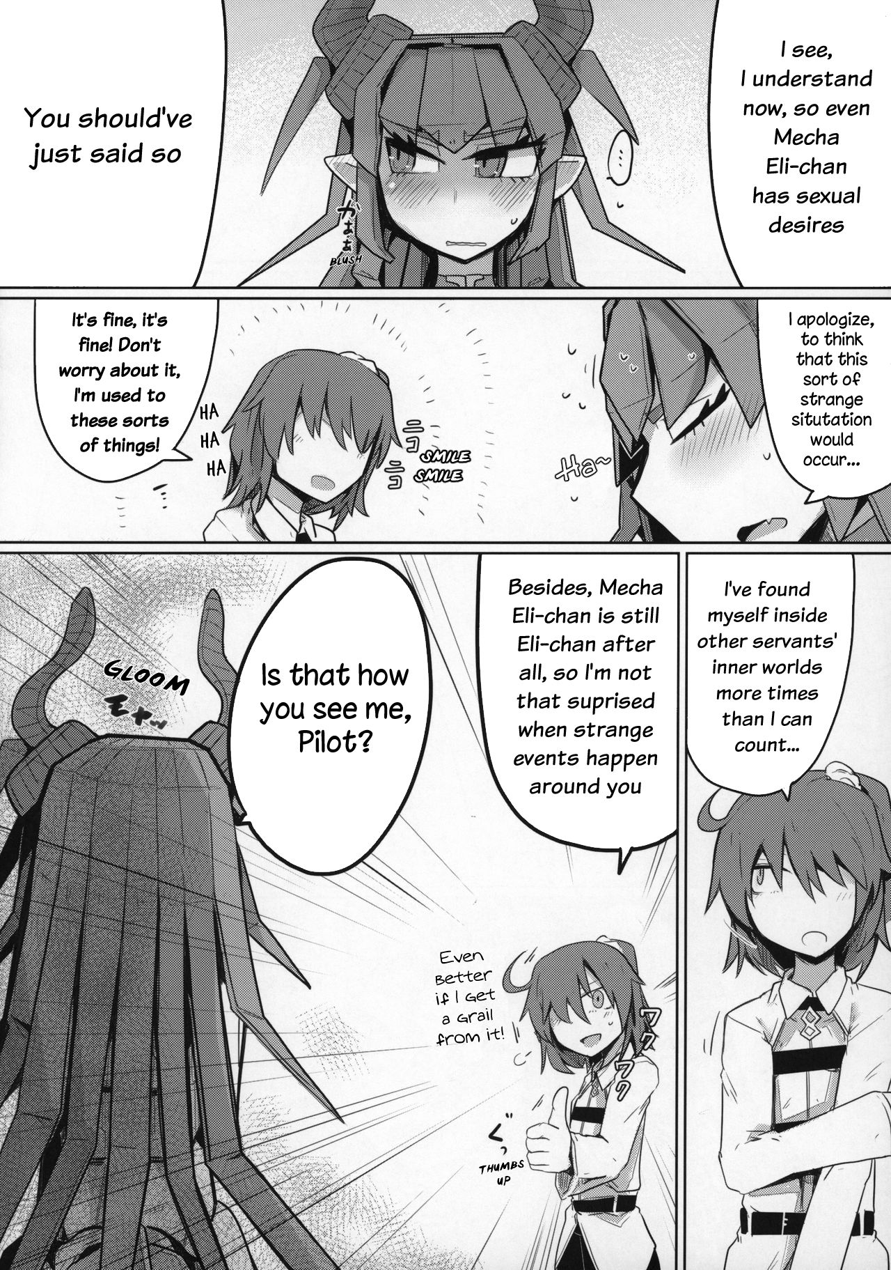 Koisuru Mecha Eli-chan to Josou Master | Lovestruck Mecha Eli-chan and Her Cross-dressing Master page 9 full