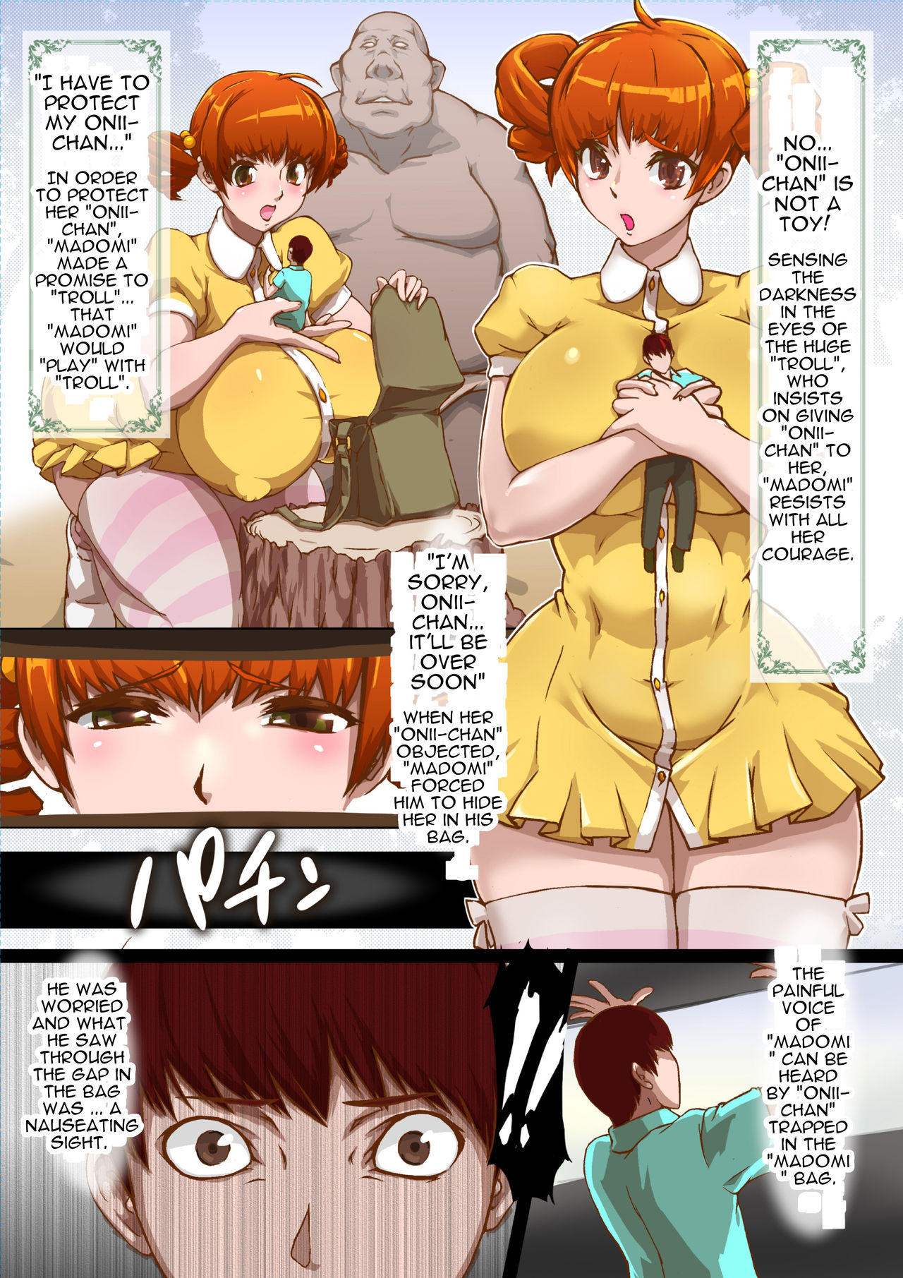 Fantasy-flavoured NTR manga about a childhood friend who turned into a giant page 2 full