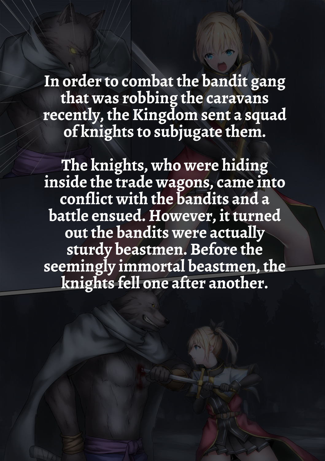 Juujin ni Torawareta Onna Kishi no Junan page 2 full