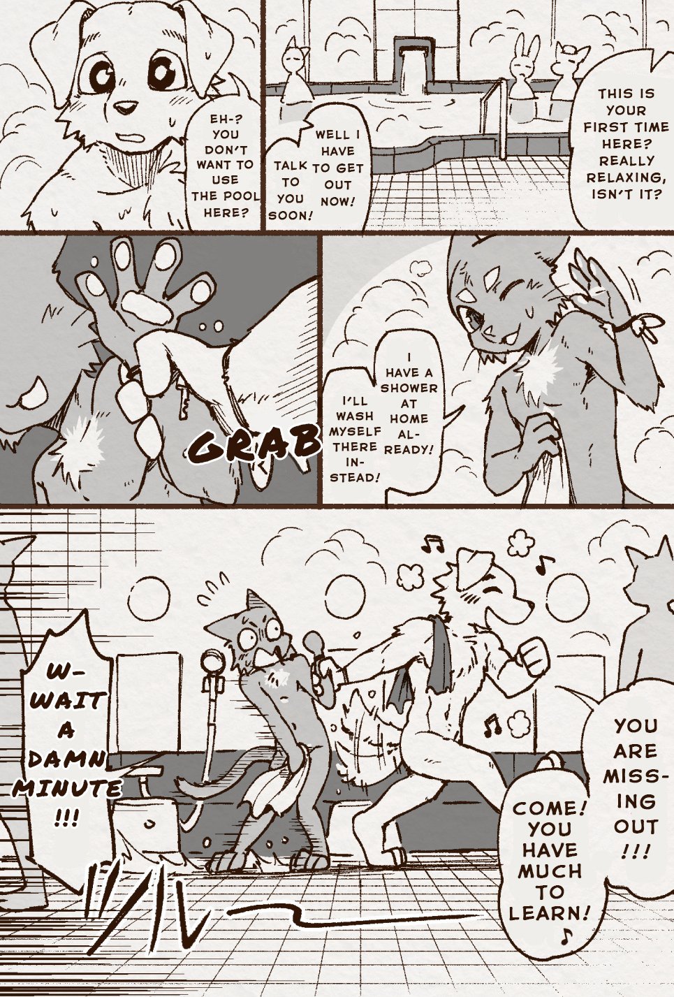 Aoniya & Kaneinu's public bathhouse diary page 8 full