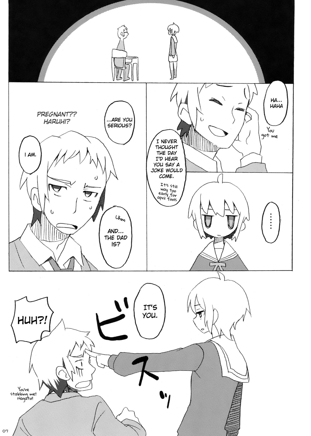 Suzumiya Haruhi no Fukuon, Matawa Genzai page 7 full