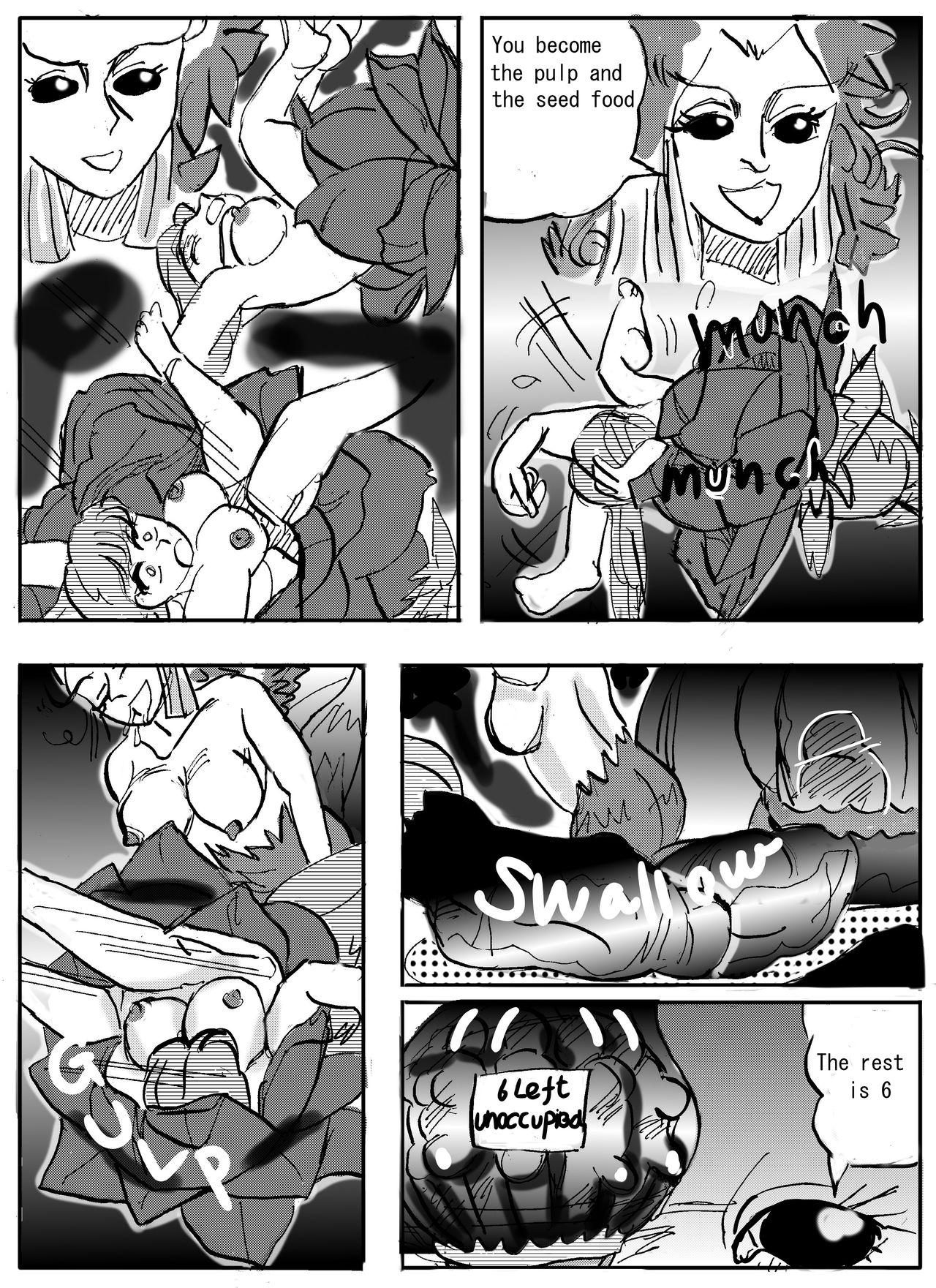 Flower vore "Human and plant heterosexual ra*e and seed bed" page 3 full