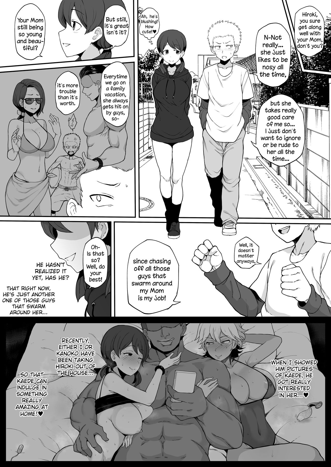 Kokujin no Tenkousei ni Haha o NTR ru page 3 full
