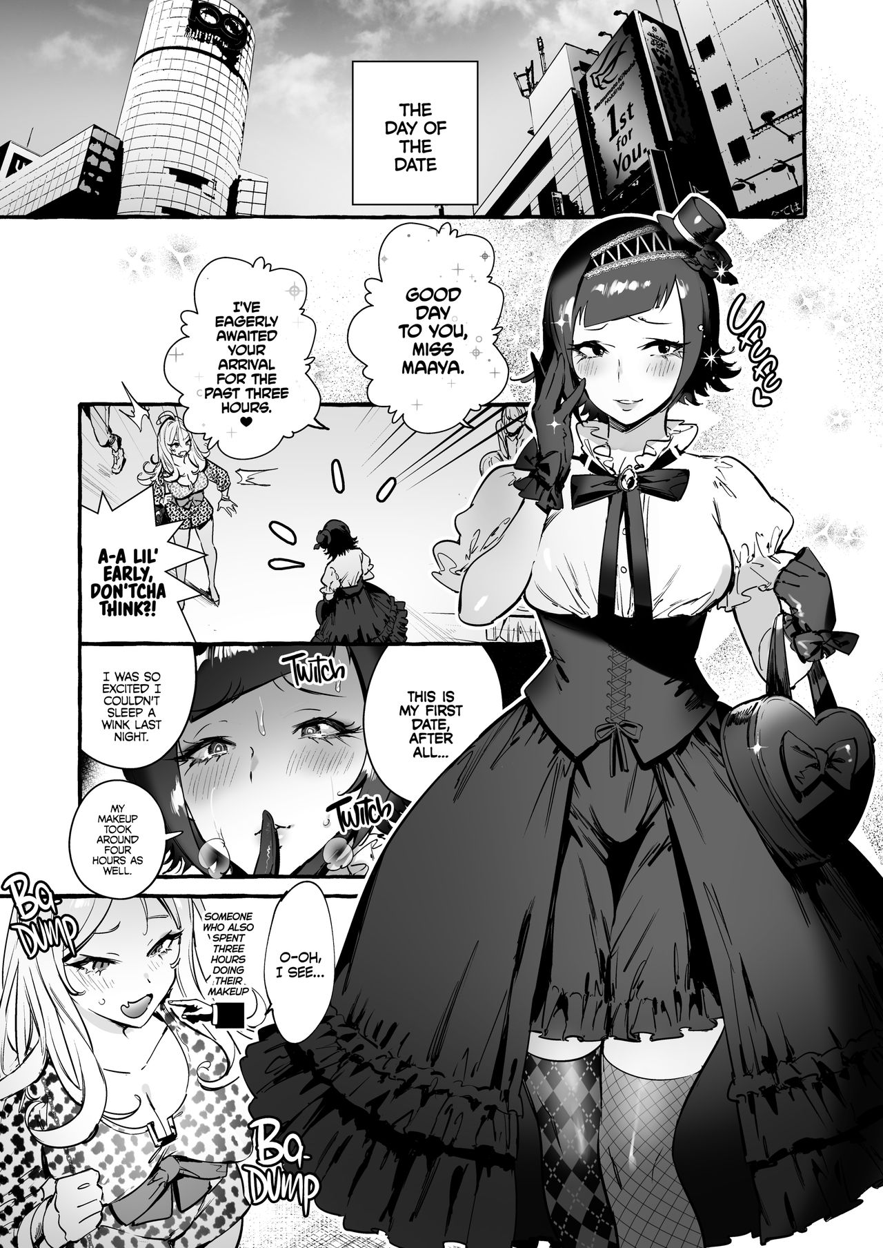 Futanari-san to Nonke-san ♀ Hatsu Date Hen | Straight Girl Meets Futa: The First Date page 10 full
