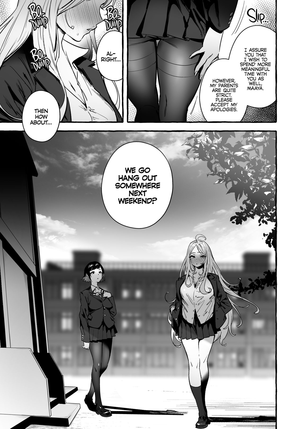 Futanari-san to Nonke-san ♀ Hatsu Date Hen | Straight Girl Meets Futa: The First Date page 8 full