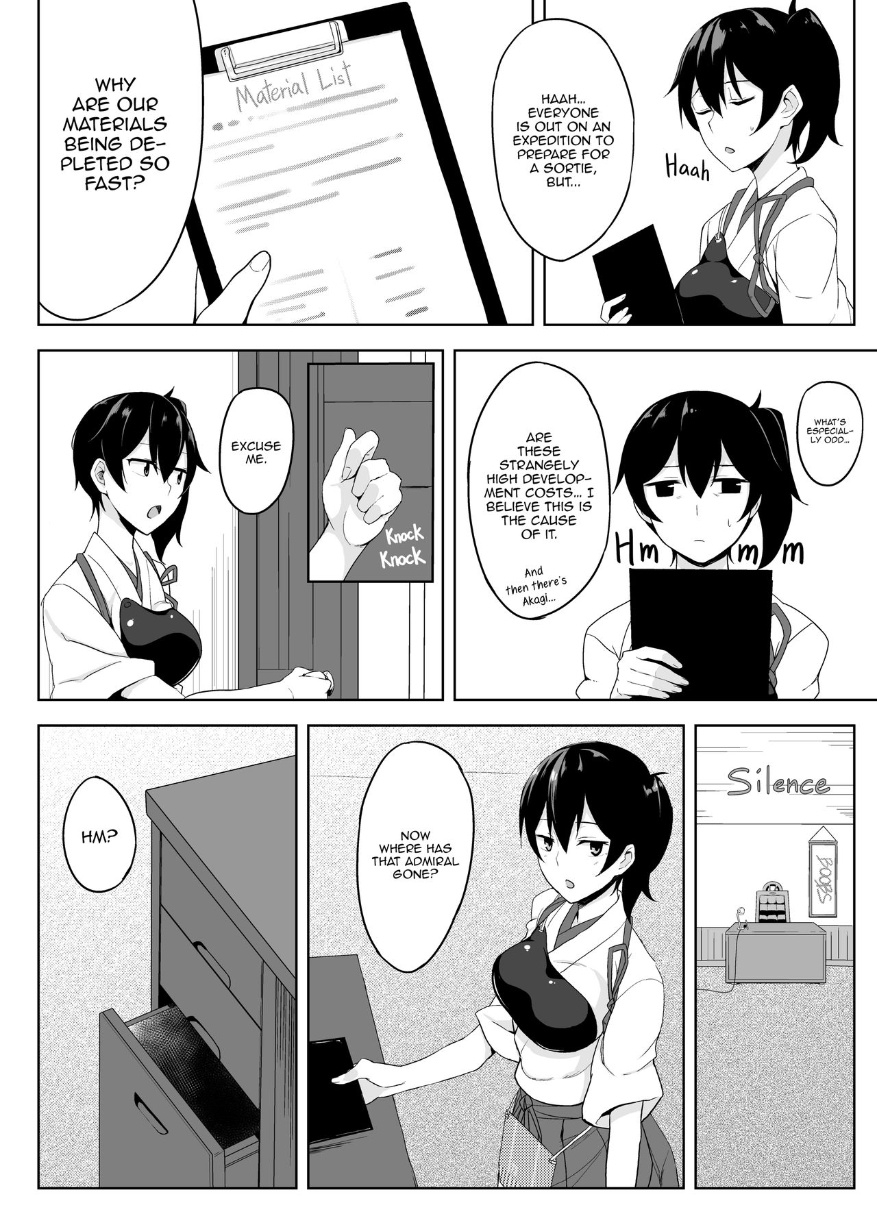 Hishokan Kaga no Nayamigoto | Worries of the Secretary Ship Kaga page 4 full