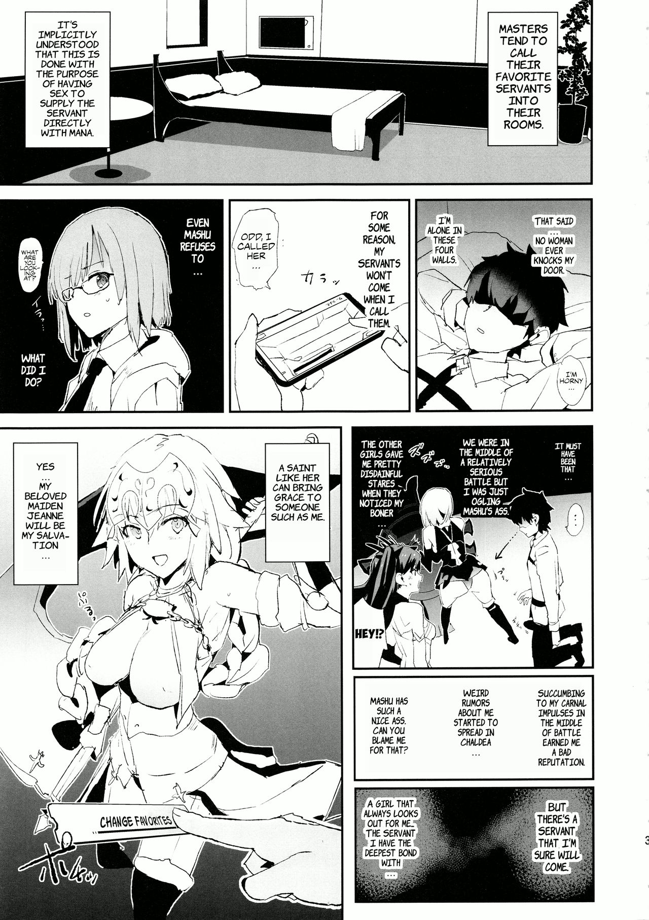 Jeanne VS Saimin Dosukebe Tanetsuke Oji-san + Omake Paper | Jeanne VS the Hypnotist Pervert Horny Old Man + Extras page 2 full