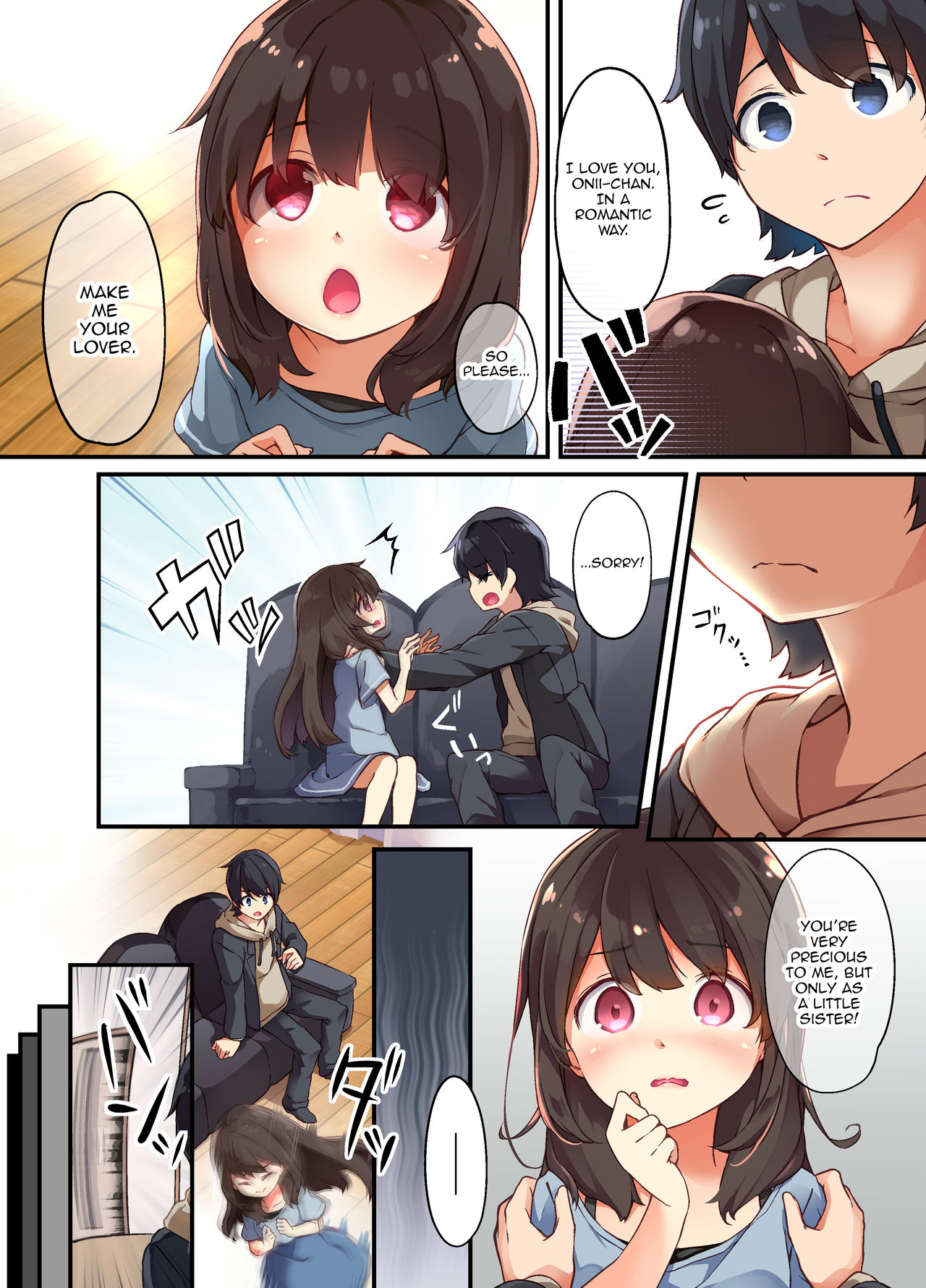 A Yandere Little Sister Wants to Be Impregnated by Her Big Brother, So She Switches Bodies With Him and They Have Baby-Making Sex page 5 full