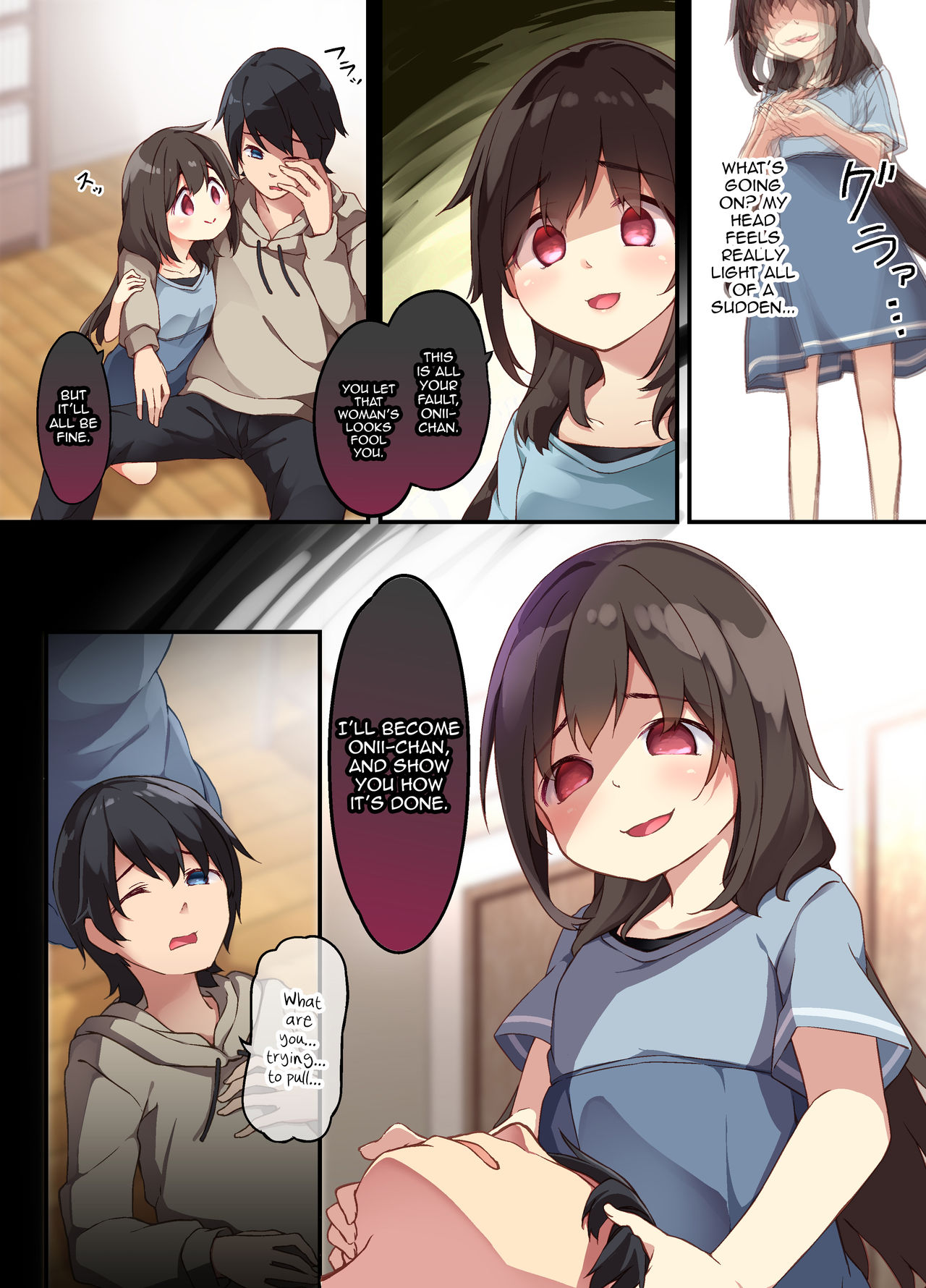 A Yandere Little Sister Wants to Be Impregnated by Her Big Brother, So She Switches Bodies With Him and They Have Baby-Making Sex page 8 full