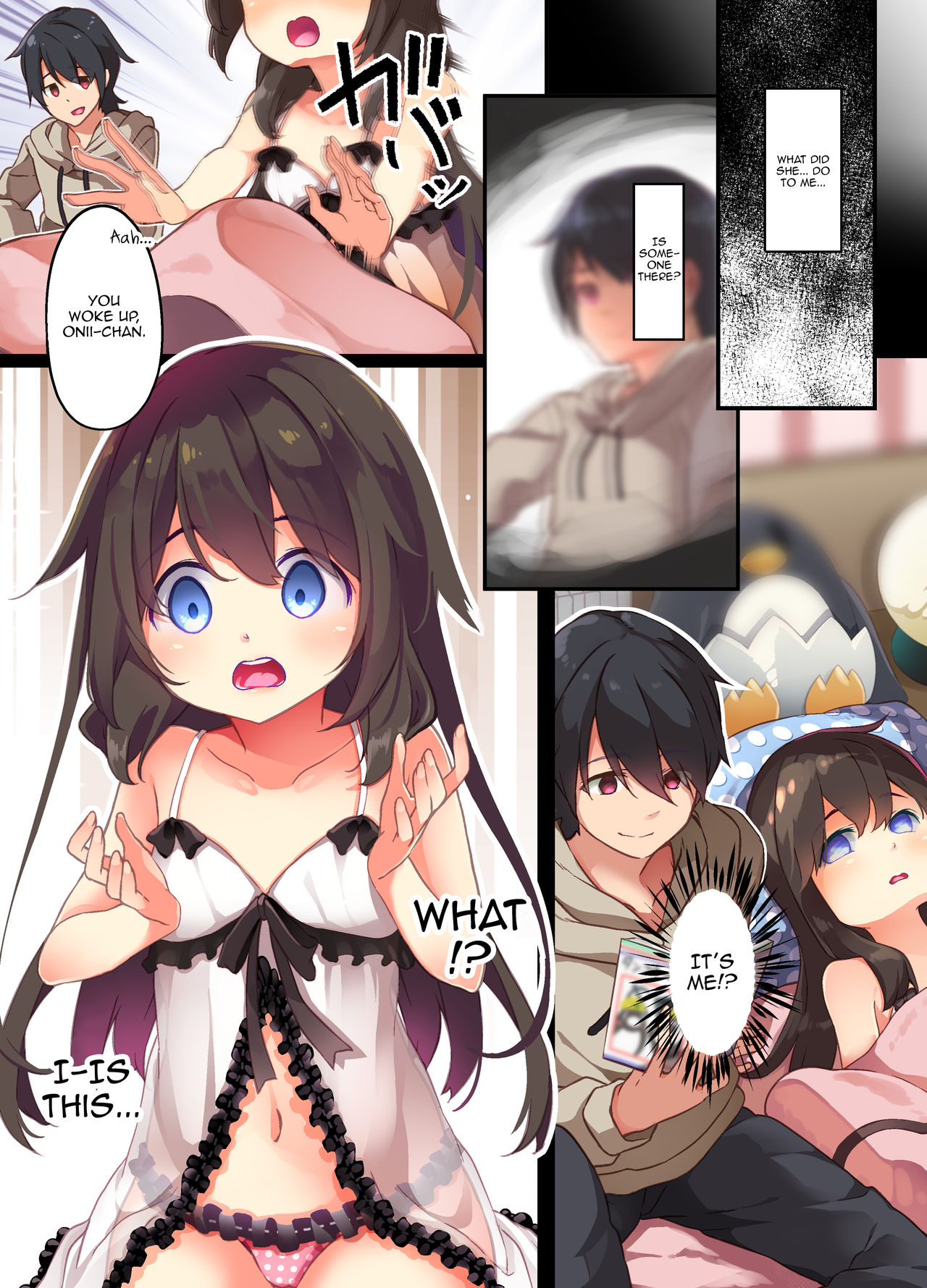 A Yandere Little Sister Wants to Be Impregnated by Her Big Brother, So She Switches Bodies With Him and They Have Baby-Making Sex page 9 full