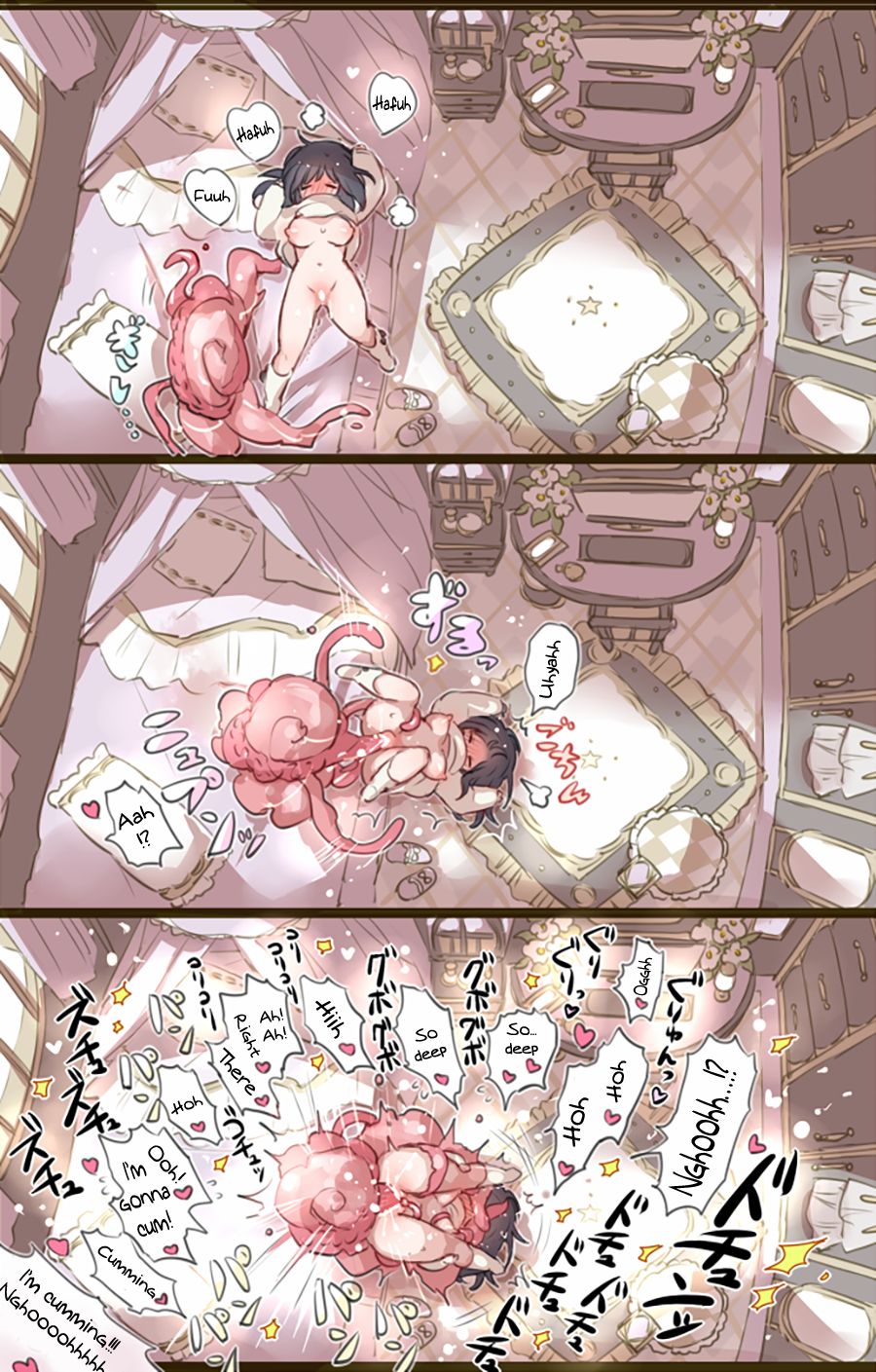 Ouchi de Yaru Koto Nai node Shokushu Shoukan Shite Ecchi ni Fukeru Mahou Shoujo | A Witch Who Can't Have Sex At Home Decides To Summon Some Tentacles Instead page 8 full