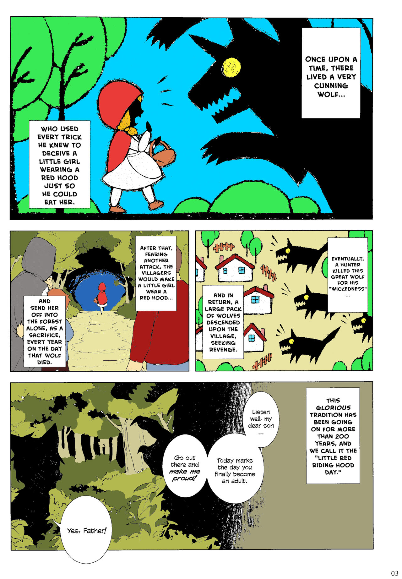 Childhood Destruction - Big Red Riding Hood and The Little Wolf page 4 full