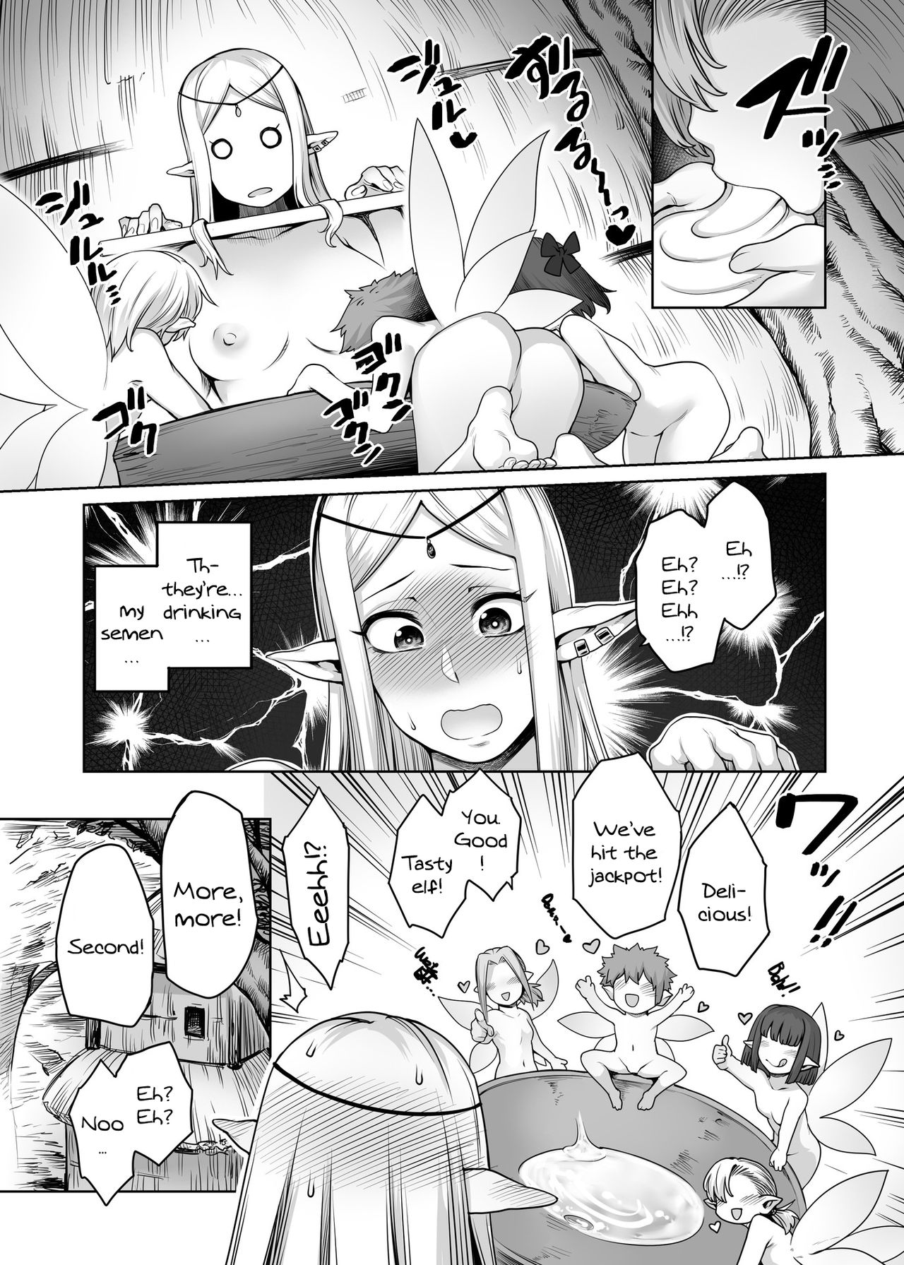 Futanari Elf to Yousei no Mori | Futanari Elf in the Fairy Forest page 9 full