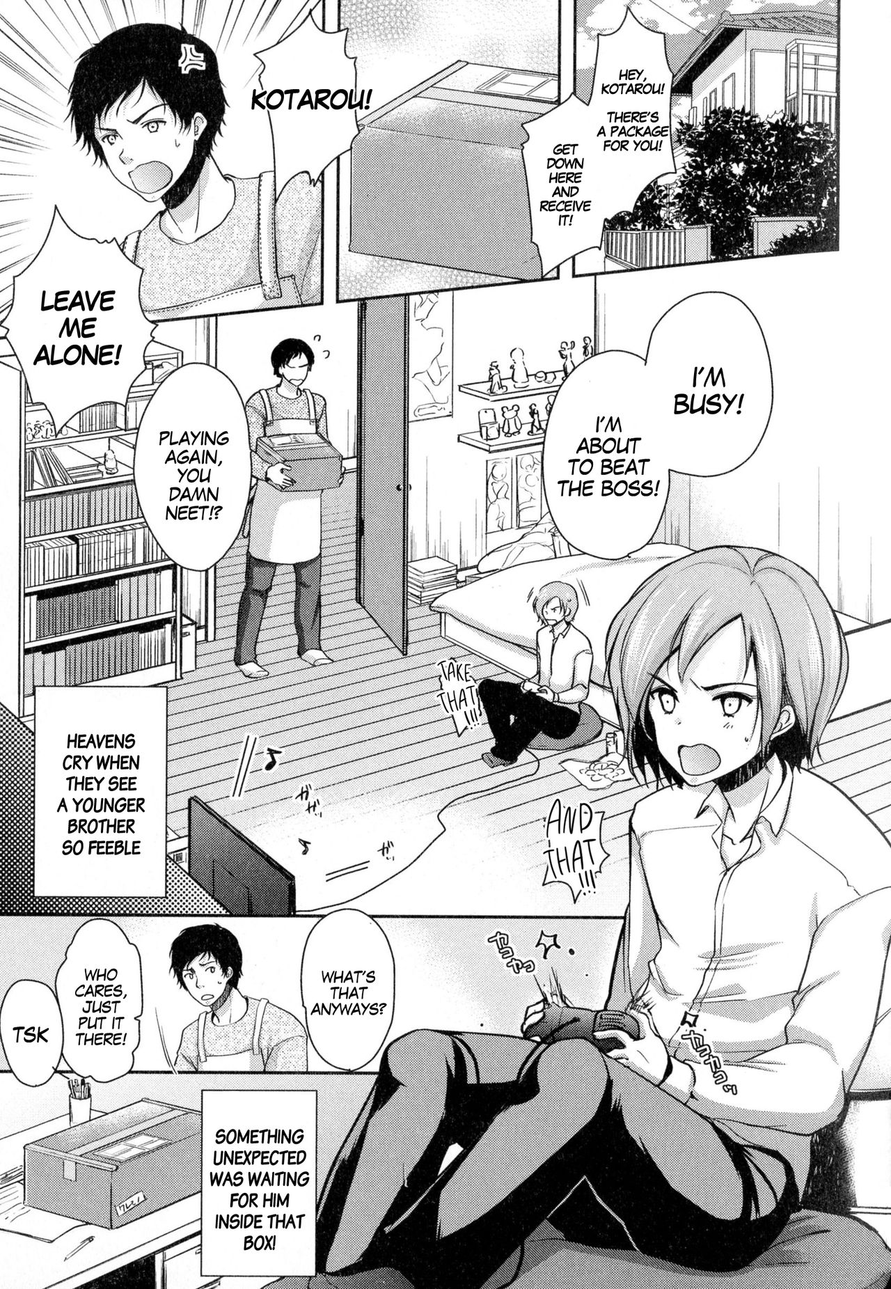 My Young Bro Drank a Hair Removal Drug and Turned Into a Girl! page 1 full