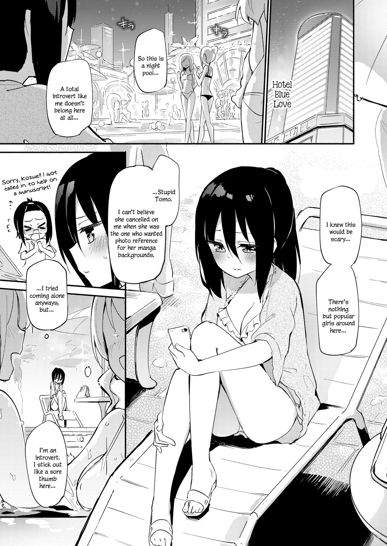 Hikage Joshi vs Hae Spot Joshi | Background Girl vs Spotlight Girl page 1 full