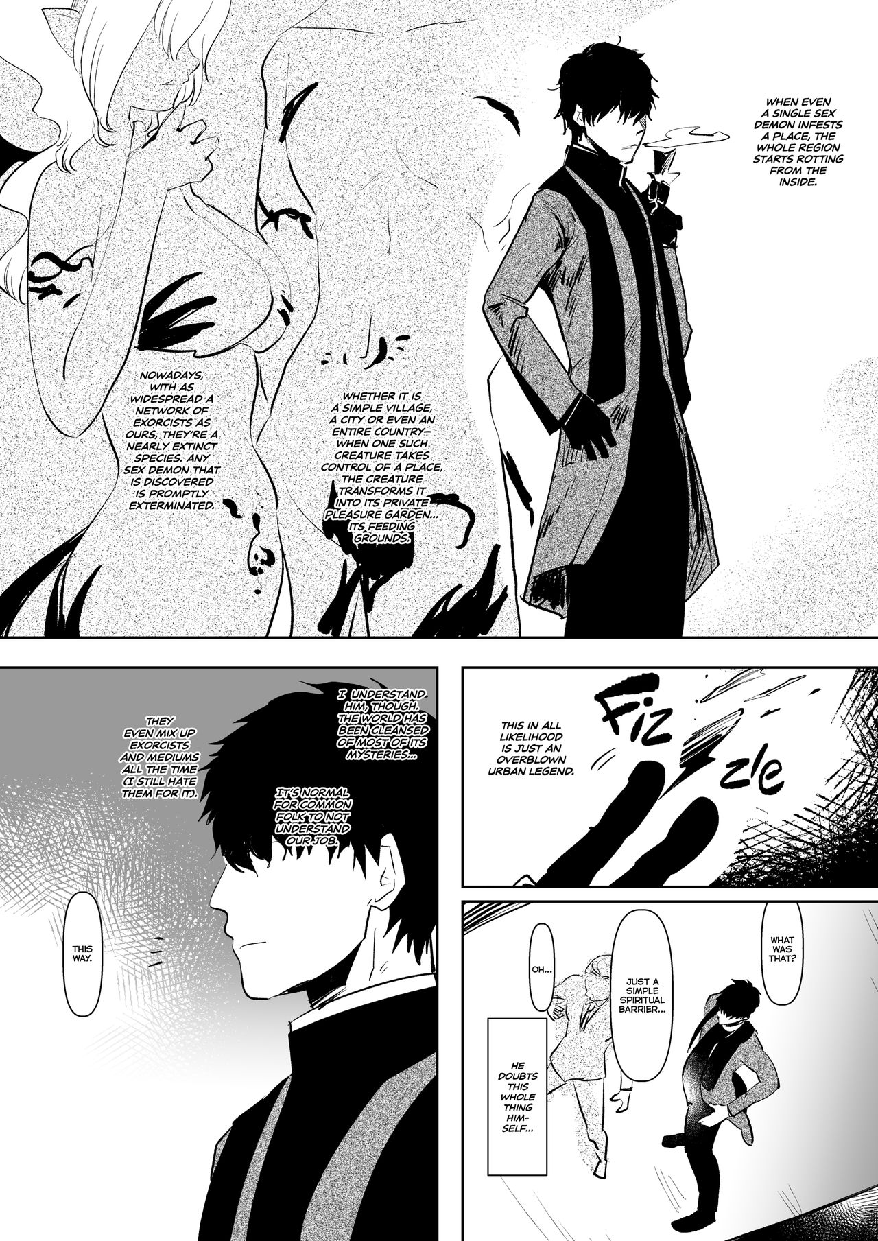 Inma no Futanari Chinpo ni Haiboku Shita Taimashi no Ore wa... | That Time When I, an Exorcist, Lost to Futanari Demon Cock... page 5 full