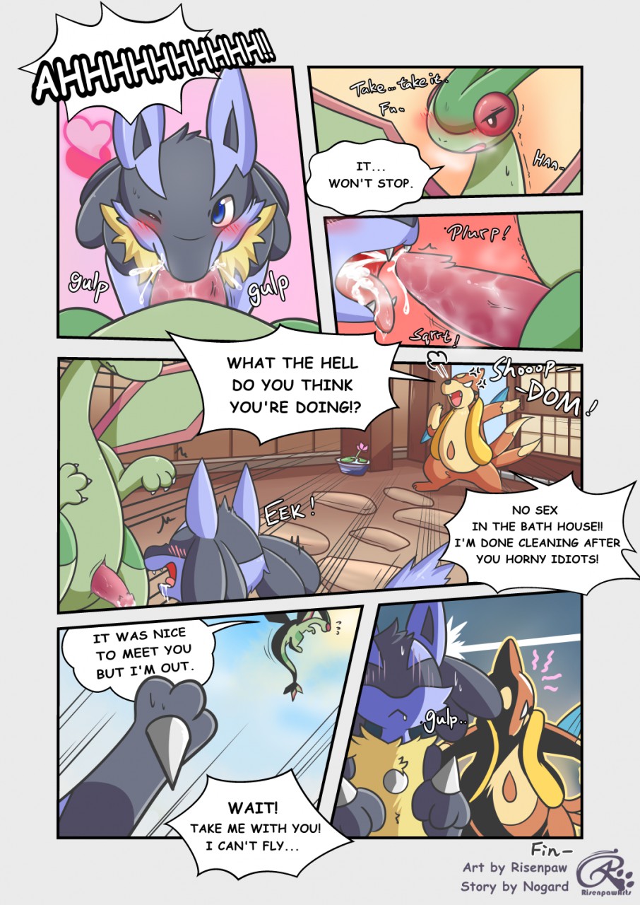 RISENPAW in the bath house page 5 full