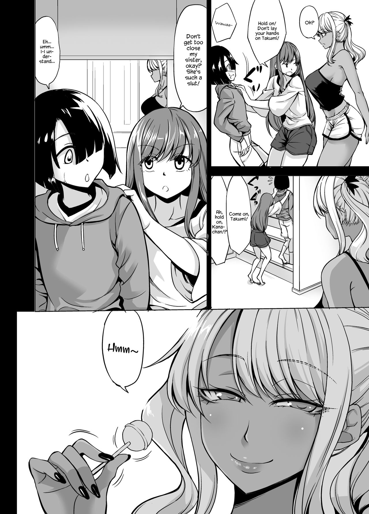 A-Cup no Kanojo yori J-Cup no Kuro Gal no Onee-san no Hou ga Ii yo ne? | Would you rather be with your A-cup girlfriend or a J-cup, dark skinned, gyaru onee-san? page 6 full