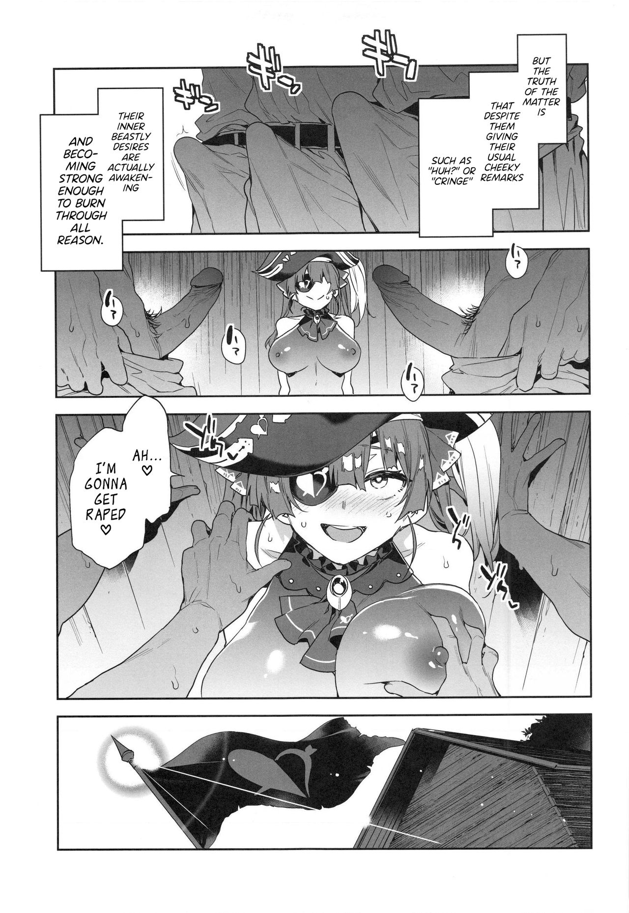 Marine Senchou wa Hi Goui no Ue de Wakarasaretai | Captain Marine Wants to be Raped in a Non-Consensual Manner page 10 full