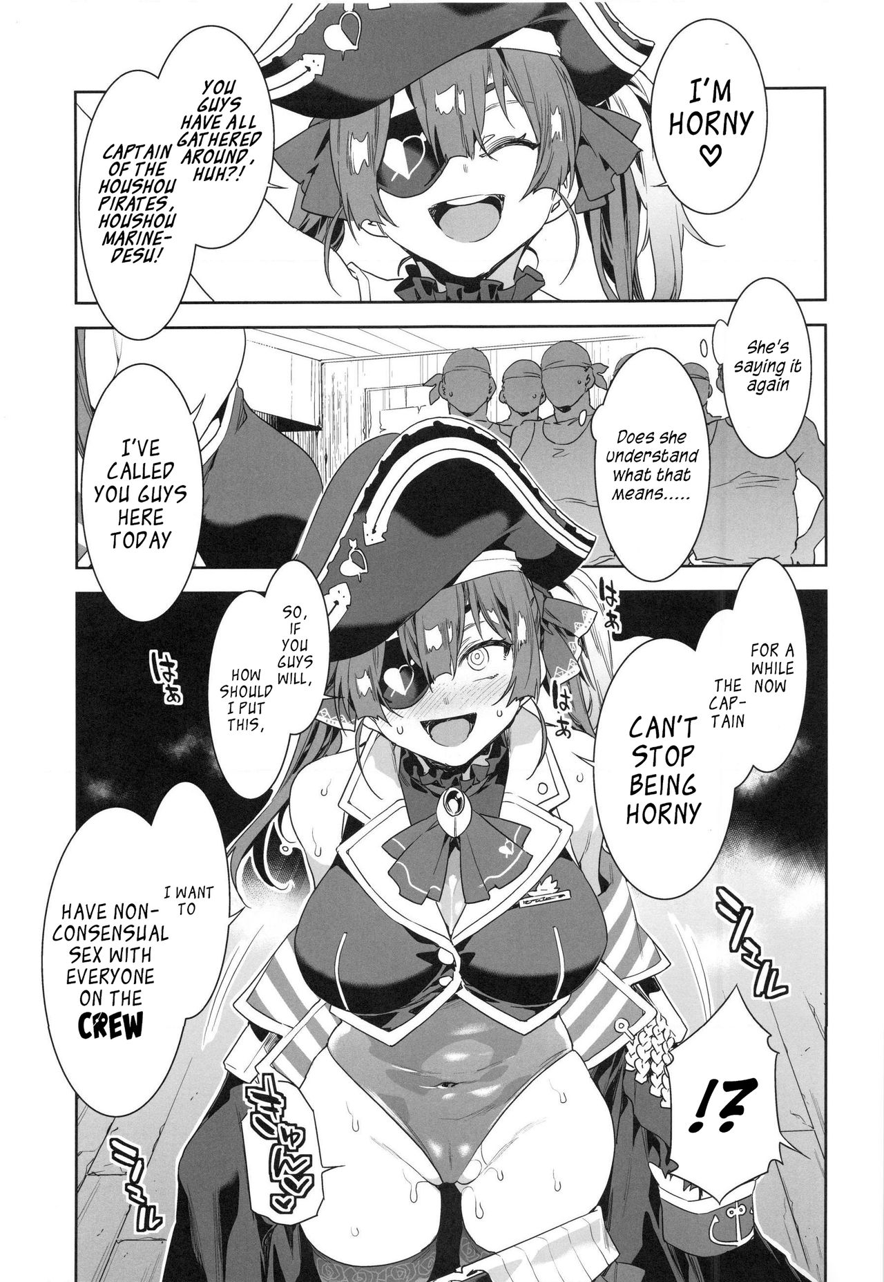 Marine Senchou wa Hi Goui no Ue de Wakarasaretai | Captain Marine Wants to be Raped in a Non-Consensual Manner page 6 full