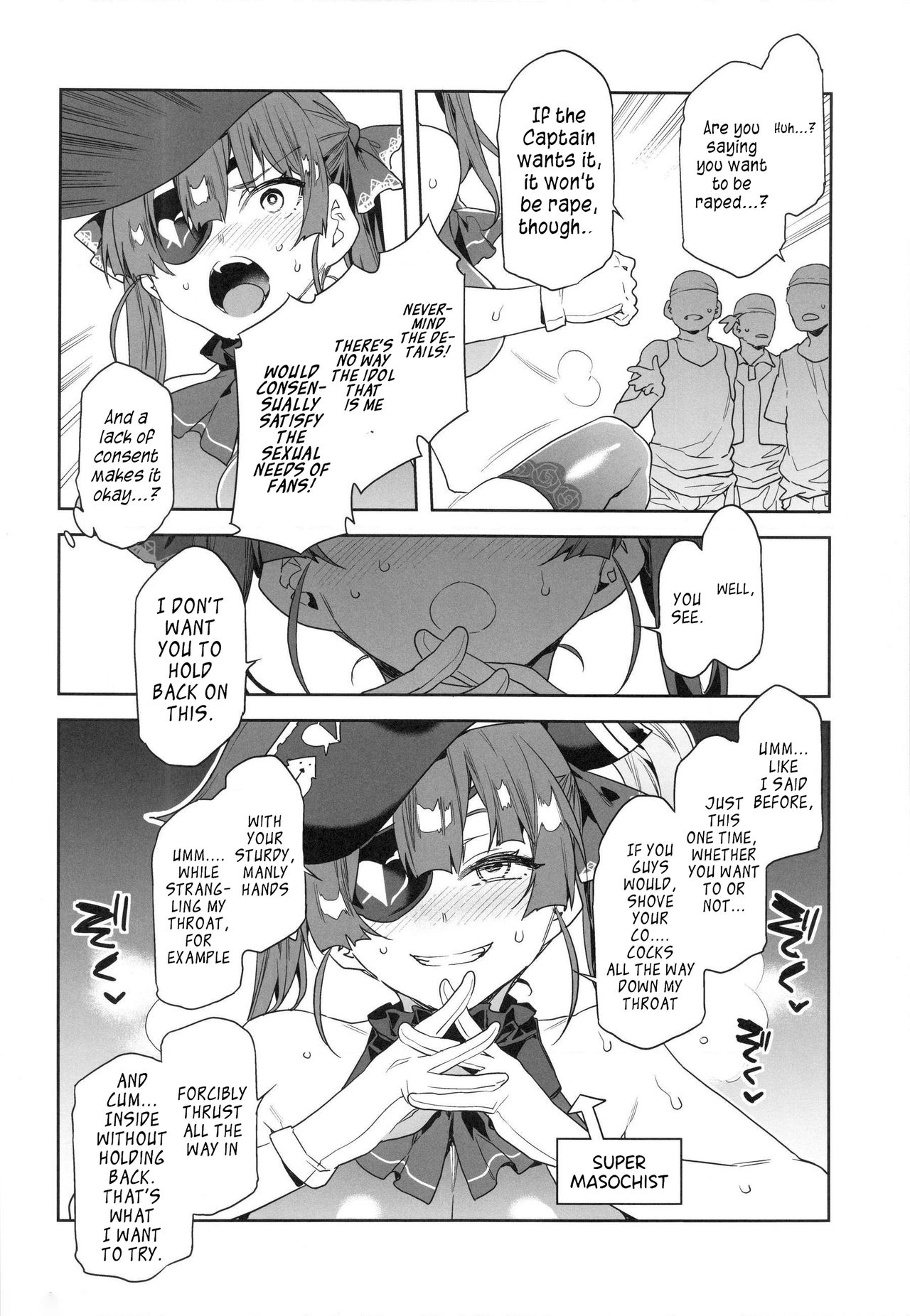 Marine Senchou wa Hi Goui no Ue de Wakarasaretai | Captain Marine Wants to be Raped in a Non-Consensual Manner page 7 full