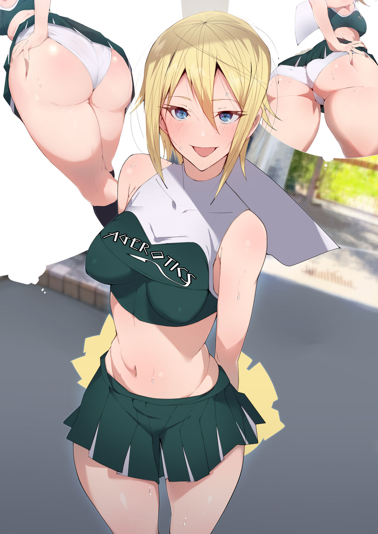 Seifuku Bishoujo 2gakki Ee!? Oshiri ni Koishiteru? Cheer Girl-chan to Dosukebe na Onnanoko-tachi dattee? page 2 full