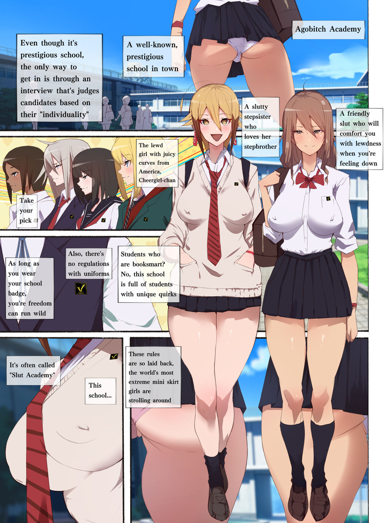 Seifuku Bishoujo 2gakki Ee!? Oshiri ni Koishiteru? Cheer Girl-chan to Dosukebe na Onnanoko-tachi dattee? page 3 full